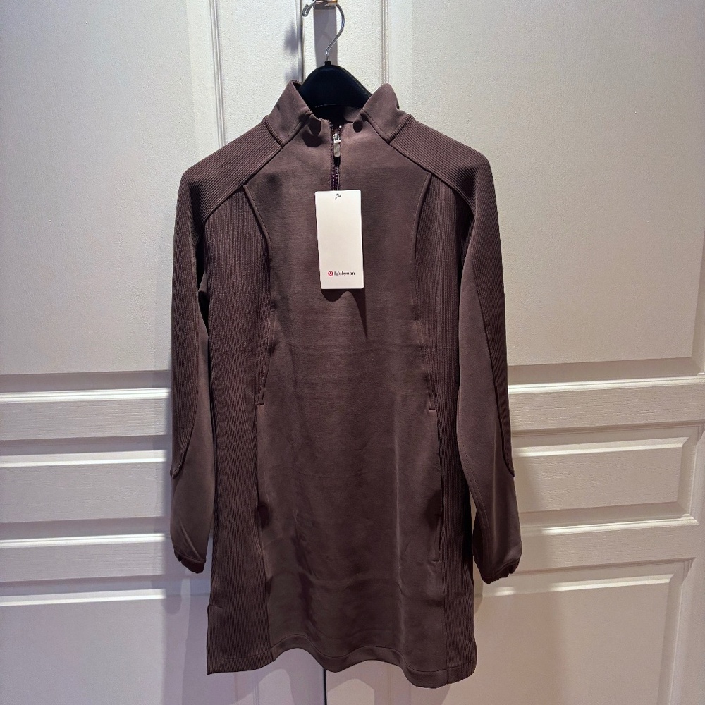 Softstreme™ Half-Zip Mini Dress  Sequoia small